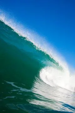 Blue ocean wave Stock Photos