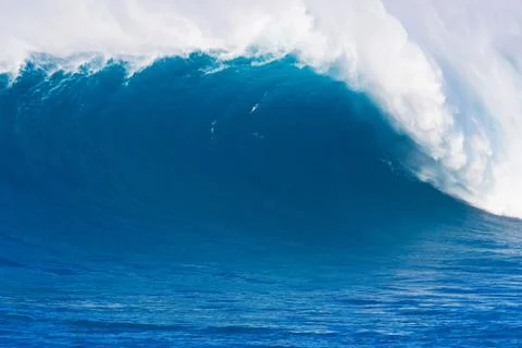 Blue ocean wave Stock Photos