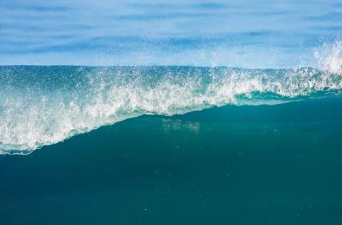 Blue ocean wave Stock Photos