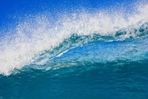 Blue ocean wave Stock Photos