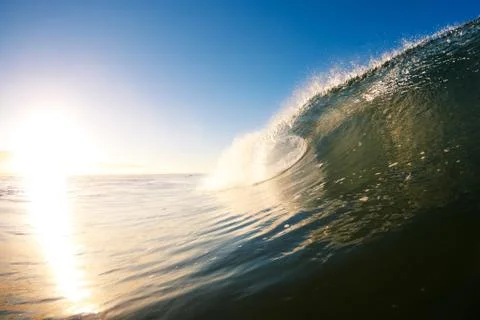 Blue ocean wave Stock Photos