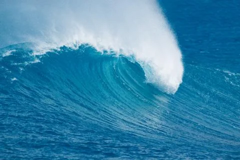 Blue ocean wave Stock Photos