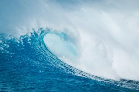 Blue ocean wave Stock Photos