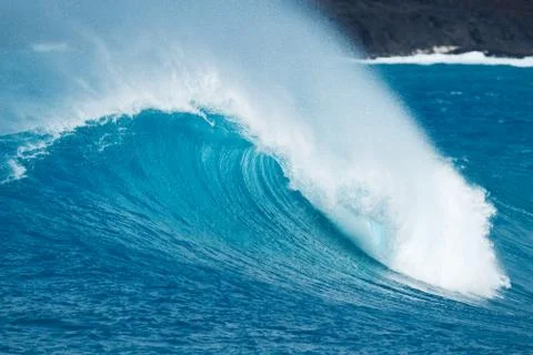 Blue ocean wave Stock Photos