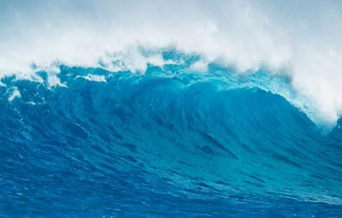 Blue ocean wave Stock Photos