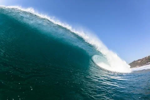Blue ocean wave Stock Photos