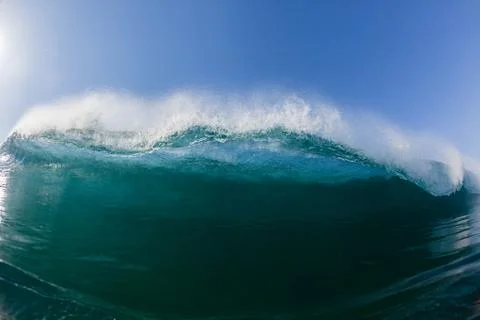 Blue ocean wave Stock Photos