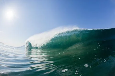 Blue ocean wave Stock Photos
