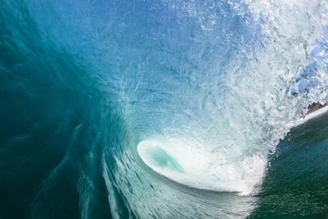 Blue ocean wave Stock Photos