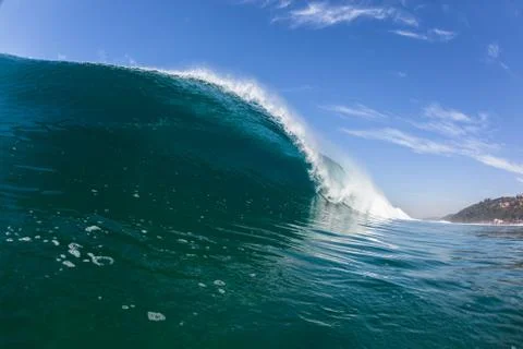 Blue ocean wave Stock Photos
