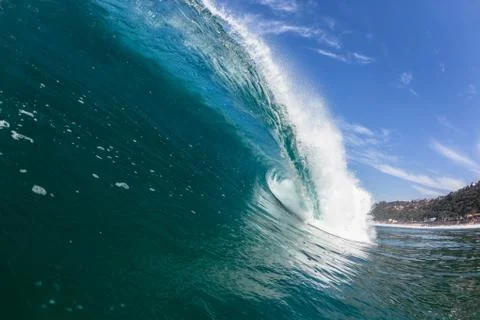 Blue ocean wave Stock Photos