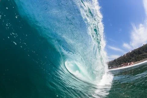 Blue ocean wave Stock Photos