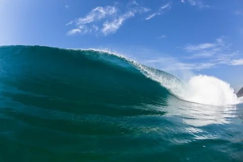 Blue ocean wave Stock Photos