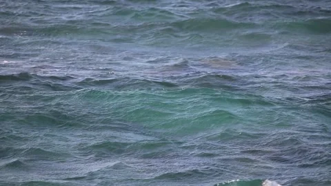 Blue ocean wave seamless looping Stock Footage 218394982