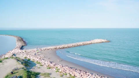 Blue Ocean waves beach nature Stock-Footage 274414779