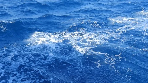 Blue Ocean Waves Stock Footage 129950655