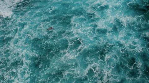 Blue ocean with waves. Stock Photos