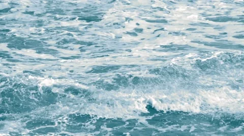 Blue Ocean Waves Slow Motion Stock Footage 49335984