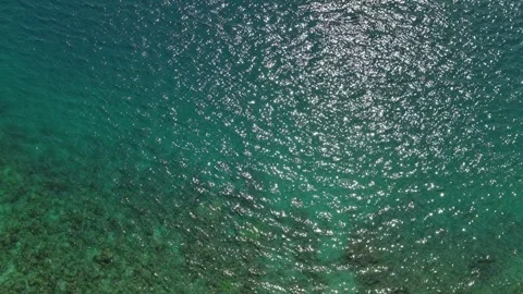 Blue Ocean's Ripple From Above Stock Footage 311647789