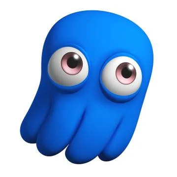 Blue octopus 스톡 일러스트