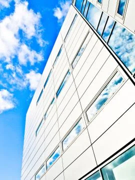 Blue office building Foto stock