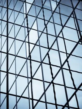 Blue office building Foto stock