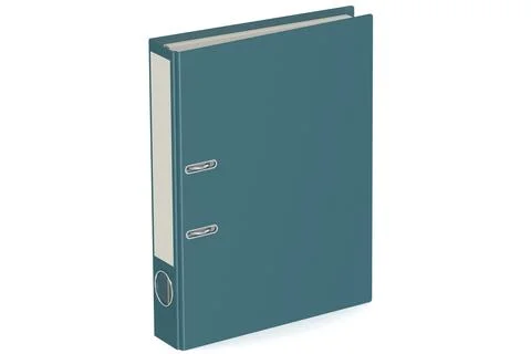 Blue office file folder isolated Illustrazione stock