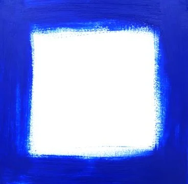 Blue oil-painted frame Stock Illustration