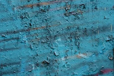 Blue old wall background Stock Photos