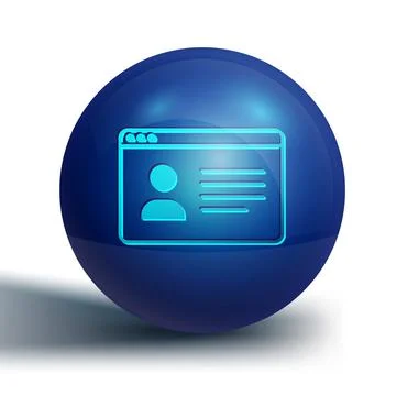 Blue Online class icon isolated on white background. Online education concept Stockillustratie
