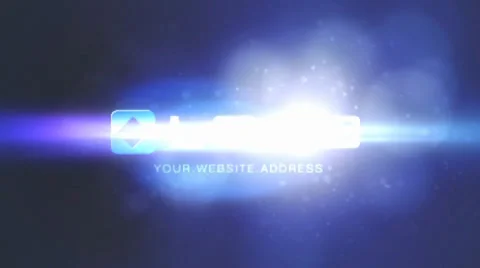 Blue Optical Flare with Elegant Particles Logo Build Animation Stock After Effects
