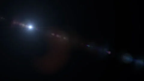 Blue optical flares animation on black abstract background Stock Footage 310242580