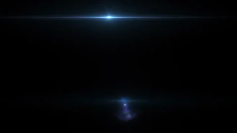 Blue Optical Lens Flares Light Moving Left to Right, Central, Upper, Lower 스톡 동영상 316620889