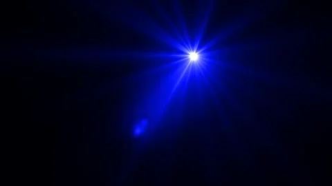 Blue optical lens  Stock Footage 296321281