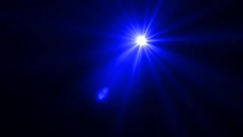 Blue optical lens  Stock Footage 296321282