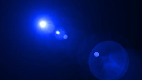 Blue optical lens  Video stock 296321285