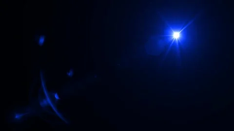 Blue optical lens  Stock Footage 296321304