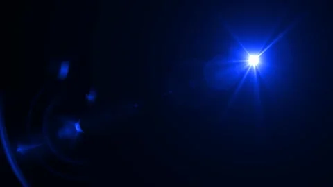 Blue optical lens  Stock Footage 296321310