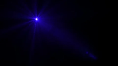 Blue optical light lens flare texture effect background 4K stock video. Video stock 296320899