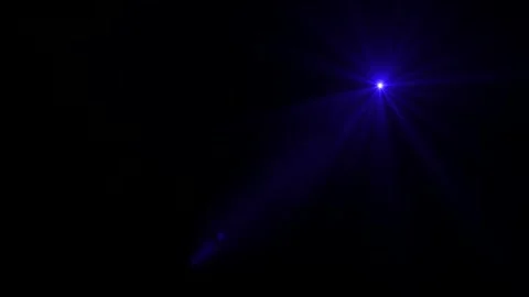 Blue optical light lens flare texture effect background 4K stock video. Video stock 296320900