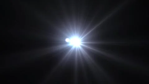 Blue optical light space lens Stock Footage 296324426