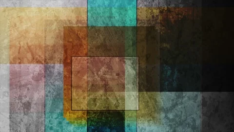 Blue, orange and dark grey grunge geometric tech abstract motion background Video stock 337170619