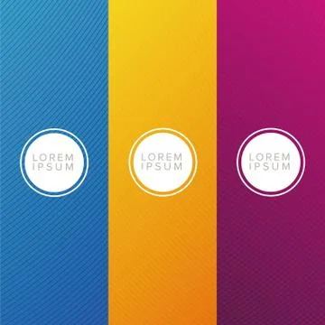 Blue orange and purple gradient backgrounds with circle vector design Stock Illustration
