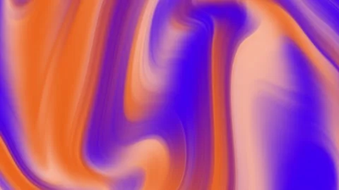 Blue orange background, abstract gradient marble wave texture, 4K seamless loop Stock Footage 297528407