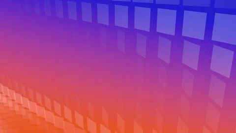 Blue-Orange Background with rotating Tiles Stock Footage 93879612