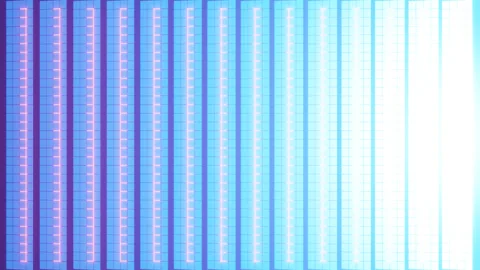 Blue with Orange Blinds Background VJ Loop in 4K Stock Footage 248054251