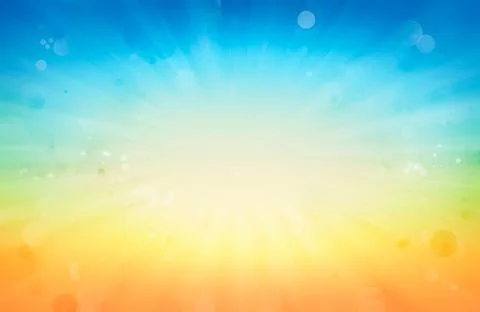 Blue orange explosion Stock Photos