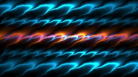 Blue Orange Glowing Wave Texture Abstract Animated Background Video stock 331868028