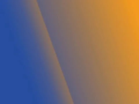 Blue to orange gradient with diagonal shadow effect Stock Illustration