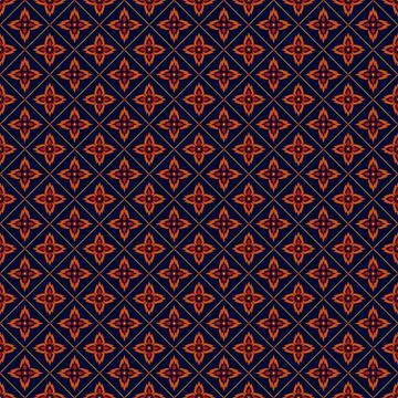 Blue orange red pattern Stock Illustration